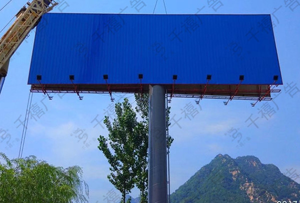 承德下打燈雙面單立柱廣告牌